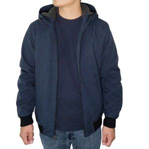 Men's Levi's Fleece-Lined Hooded Denim Blue Jacket